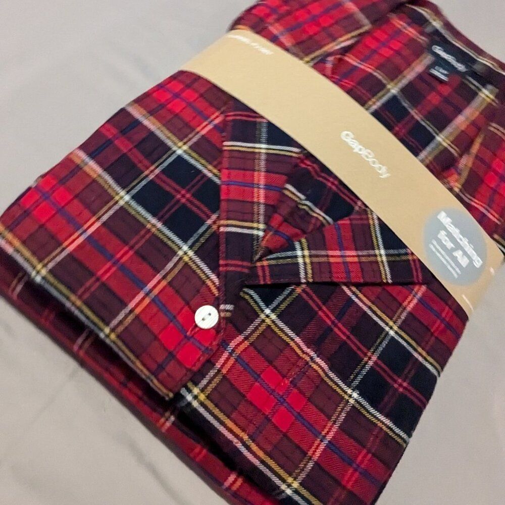 Gap Body Flannel PJ Set Large Petite 100% Cotton  NWT - Picture 6 of 11